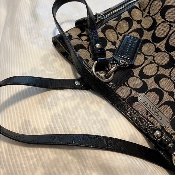 Coach Black Signature Tote Bag - Picture 9 of 12